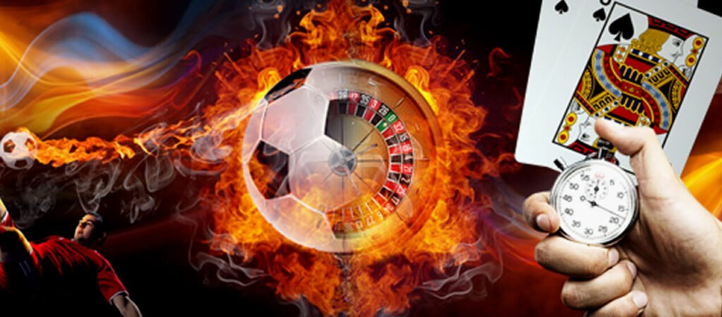 Mobile sports betting screen with cricket and football categories